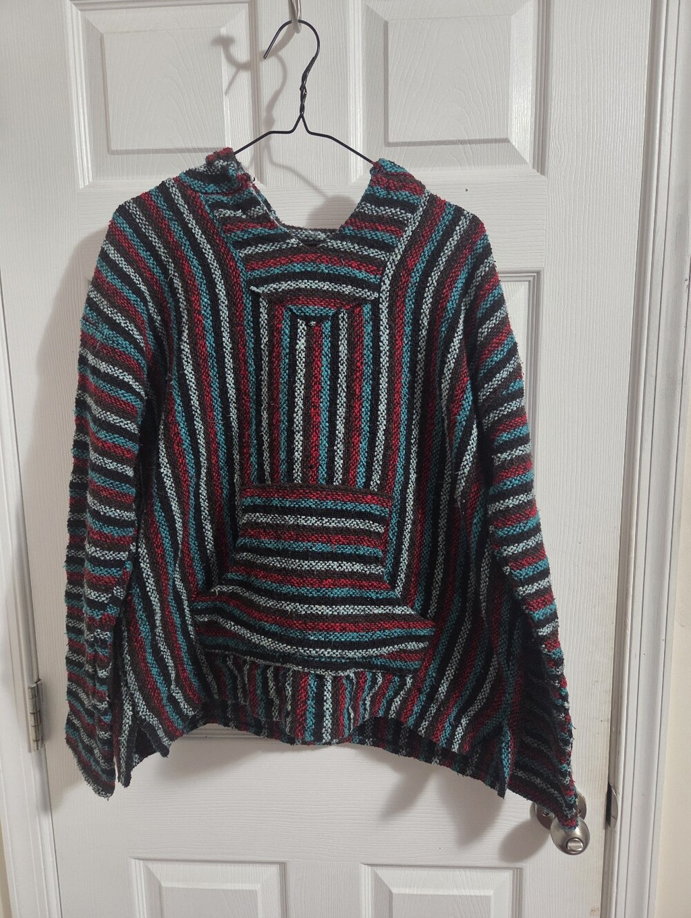 Baja Sweater Drug Rug Blue Green And Red